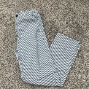 Blue and White Striped Brandy Melville Pants